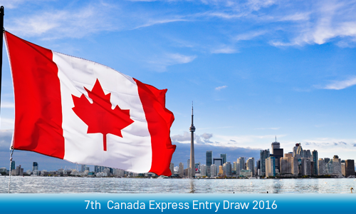 7th Draw for Canada Express Entry 2016 has invited 1014 candidates